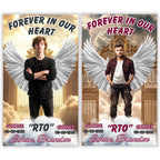 40 In Loving Memory Canva Editable Templates, Memorial Canva Editable Templates, Rest In Peace, Forever In Our Heart Canva Templates - Editable Memorial Canva Template
