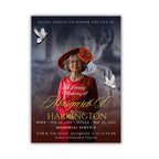 Memorial Funeral Announcement Flyer Canva Template, In Loving Memory Template, Funeral Memorial Template, Rest In Piece Template - Editable Memorial Canva Template