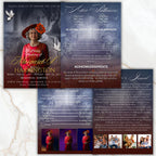 4 Pages Memorial Funeral Announcement Flyer Canva Template, In Loving Memory Template, Funeral Memorial Template, Rest In Piece Template - Editable Memorial Canva Template