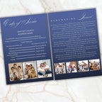 4 Pages In loving memory Funeral Program Template, Memorial Funeral Announcement Flyer , Funeral Memorial Template,Rest In Piece Template - Editable Memorial Canva Template