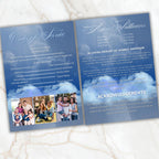 4 Pages In loving Memory Funeral Program Template, Memorial Funeral Announcement Flyer , Funeral Memorial Template,Rest In Piece Template - Editable Memorial Canva Template