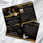 04 Pages Church Anniversary Program Template, Editable Bifold 8.5x11” Design, Church Appreciation Program, Anniversary & Faith Celebration - Editable Memorial Canva Template