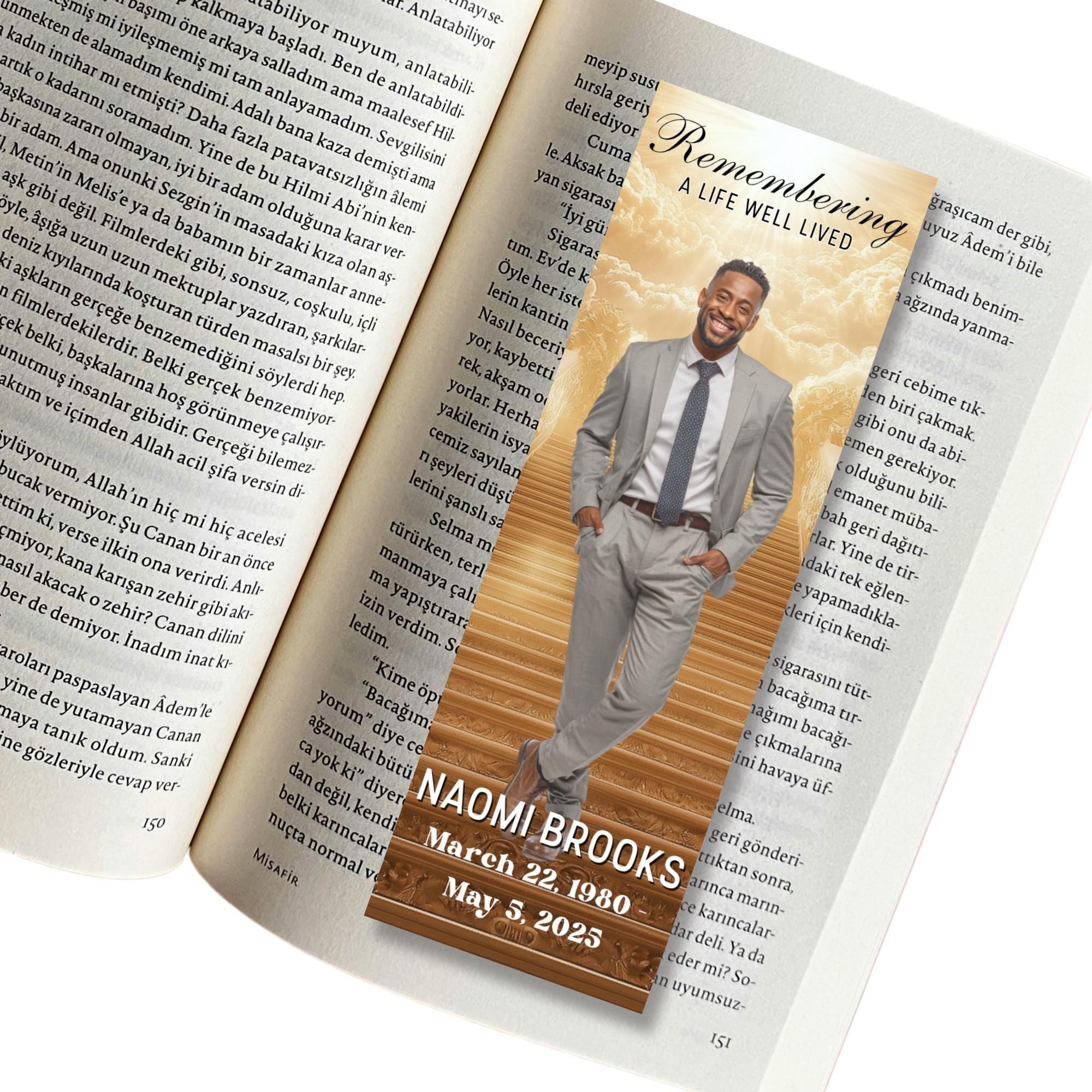 10 In Loving Memory Bookmark Canva Editable Template, Memorial Bookmark Template, Rest in Piece Bookmark Design, Funeral memorial Template - Editable Memorial Canva Template
