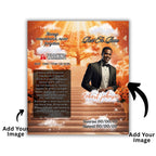 10 Memorial Orange Lighter Canva Editable Template, In Loving Memory Template, RIP Lighter Label, Memorial Funeral Keeksake,Digital Download - Editable Memorial Canva Template