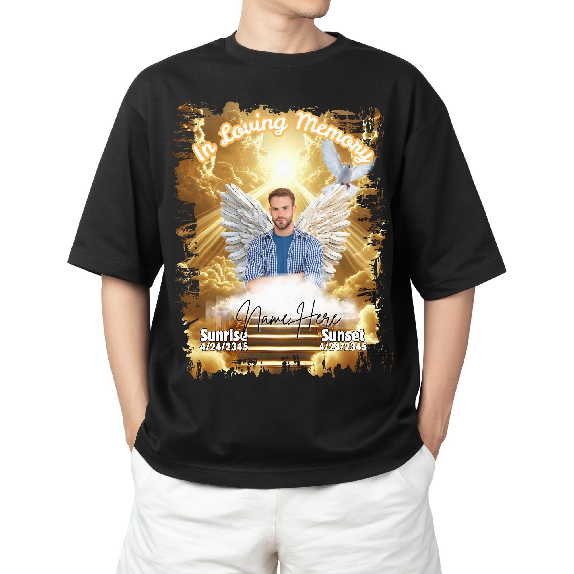 06 In Loving Memory T Shirt Canva Editable Templates, In Loving Memory Templates, Memorial Canva Template, Funeral & Celebration of Life - Editable Memorial Canva Template