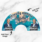 10 In Loving Memory Clack Fan Canva Editable Templates, In Loving Memory Templates, Memorial Canva Template, Funeral Memorial Clack Fan - Editable Memorial Canva Template