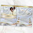 Church Anniversary Program Template, Editable Bifold 8.5x11” Design, Church Appreciation Program, Anniversary & Faith Celebration - Editable Memorial Canva Template