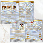 Church Anniversary Program Template, Editable Bifold 8.5x11” Design, Church Appreciation Program, Anniversary & Faith Celebration - Editable Memorial Canva Template