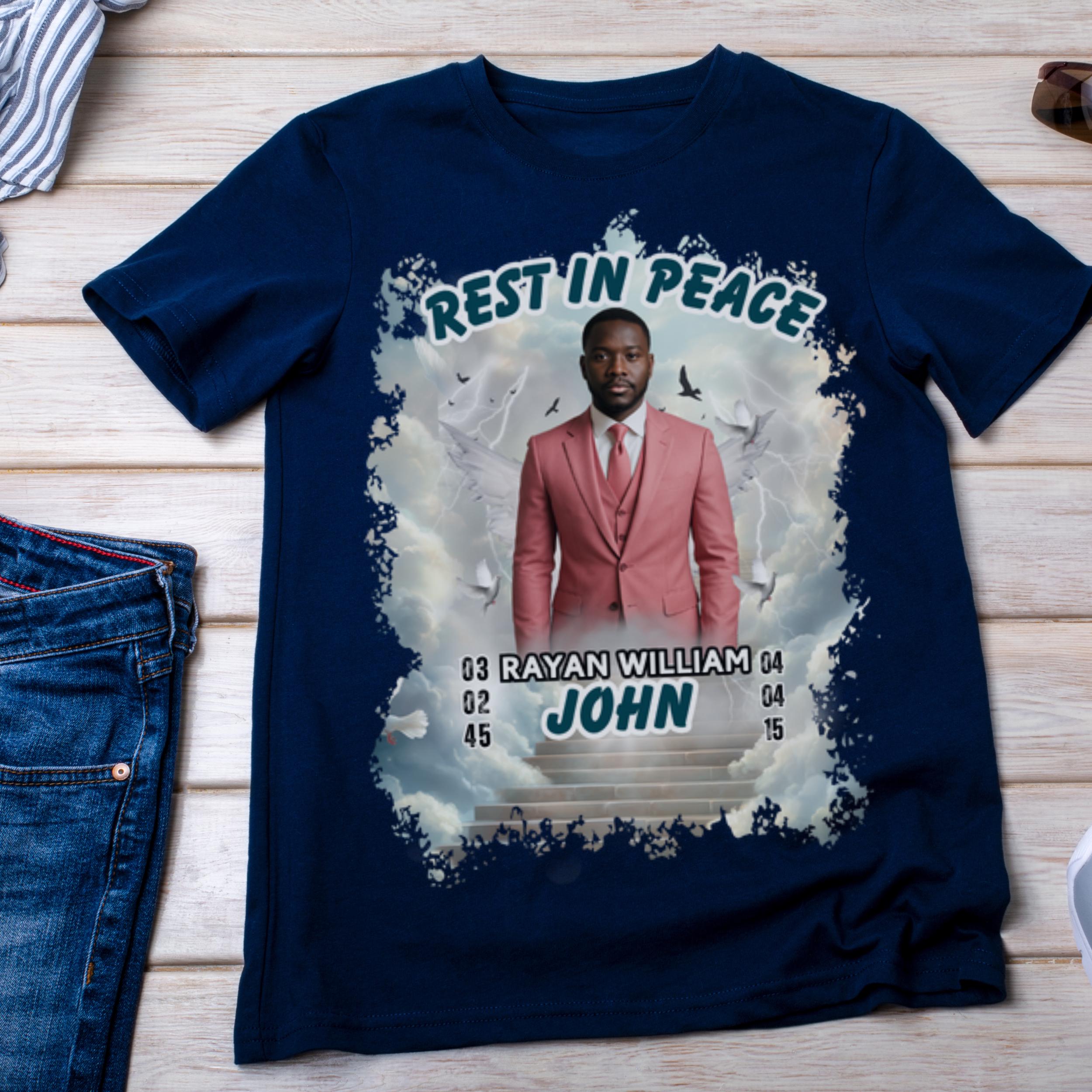 10 In Loving Memory T Shirt Canva Editable Templates, In Loving Memory Templates, Memorial Canva Template, Funeral & Celebration of Life - Editable Memorial Canva Template
