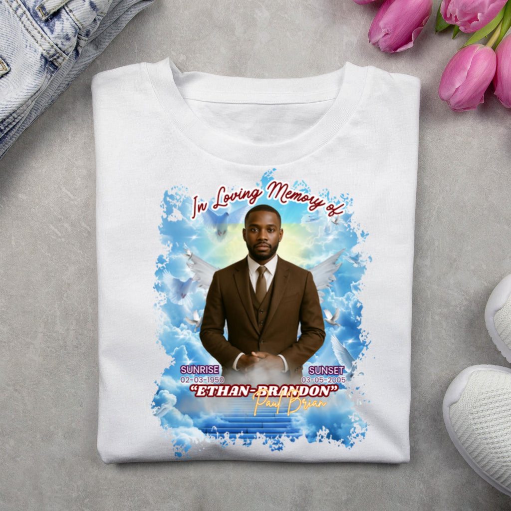 10 In Loving Memory T Shirt Canva Editable Templates, In Loving Memory Templates, Memorial Canva Template, Funeral & Celebration of Life - Editable Memorial Canva Template