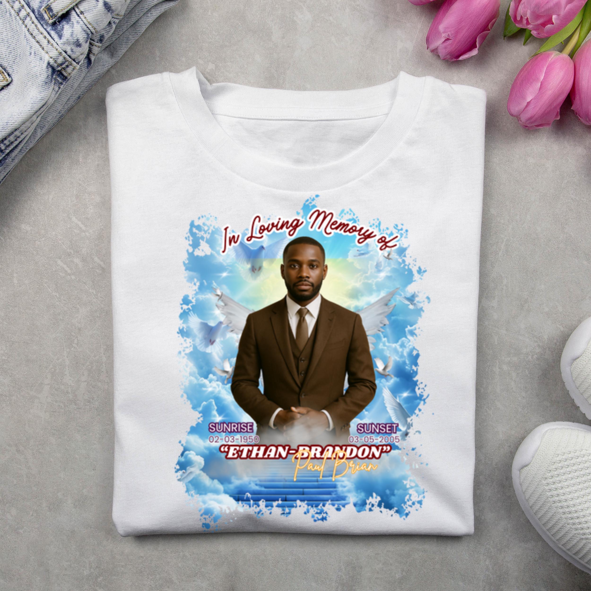 10 In Loving Memory T Shirt Canva Editable Templates, In Loving Memory Templates, Memorial Canva Template, Funeral & Celebration of Life - Editable Memorial Canva Template