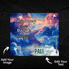 20 Memorial Tumbler Canva Editable Template Bundle, Canva Editable Template, Memorial Blue Tumbler, Add your Own Photo Canva Tumbler - Editable Memorial Canva Template
