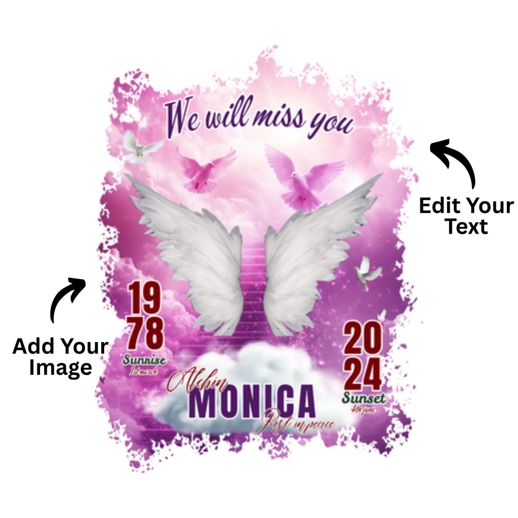 20 In Loving Memory T Shirt Canva Editable Templates, In Loving Memory Templates, Memorial Canva Template, Funeral & Celebration of Life - Editable Memorial Canva Template