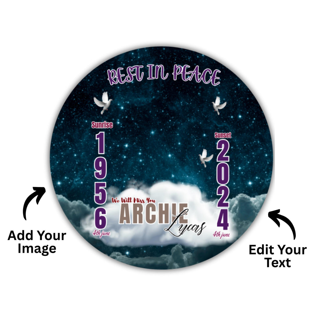 50 Rest in Peace Pin Button Canva Editable Templates, Memorial Pin Button Canva Designs, In Loving Memory Pin Button, Digital Download - Editable Memorial Canva Template