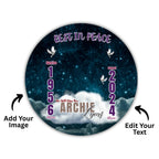50 Rest in Peace Pin Button Canva Editable Templates, Memorial Pin Button Canva Designs, In Loving Memory Pin Button, Digital Download - Editable Memorial Canva Template