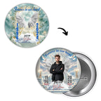 50 Forever In Our Heart Pin Button Canva Editable Templates, Memorial Pin Button Canva Design, In Loving Memory Pin Button, Digital Download - Editable Memorial Canva Template