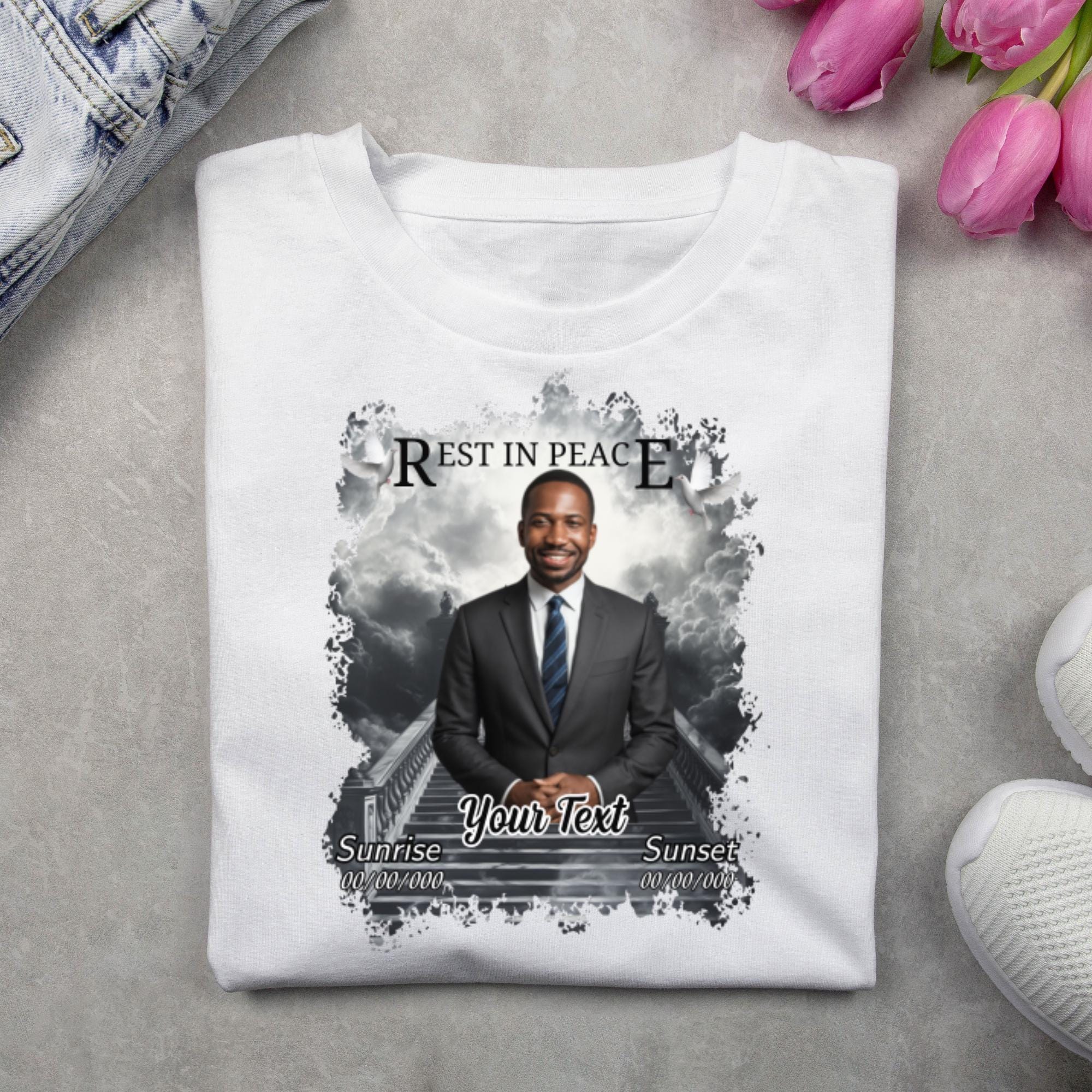 10 Rest In Peace Memorial T Shirt Editable Templates, In Loving Memory Templates, Memorial Canva Template, Digital Download - Editable Memorial Canva Template