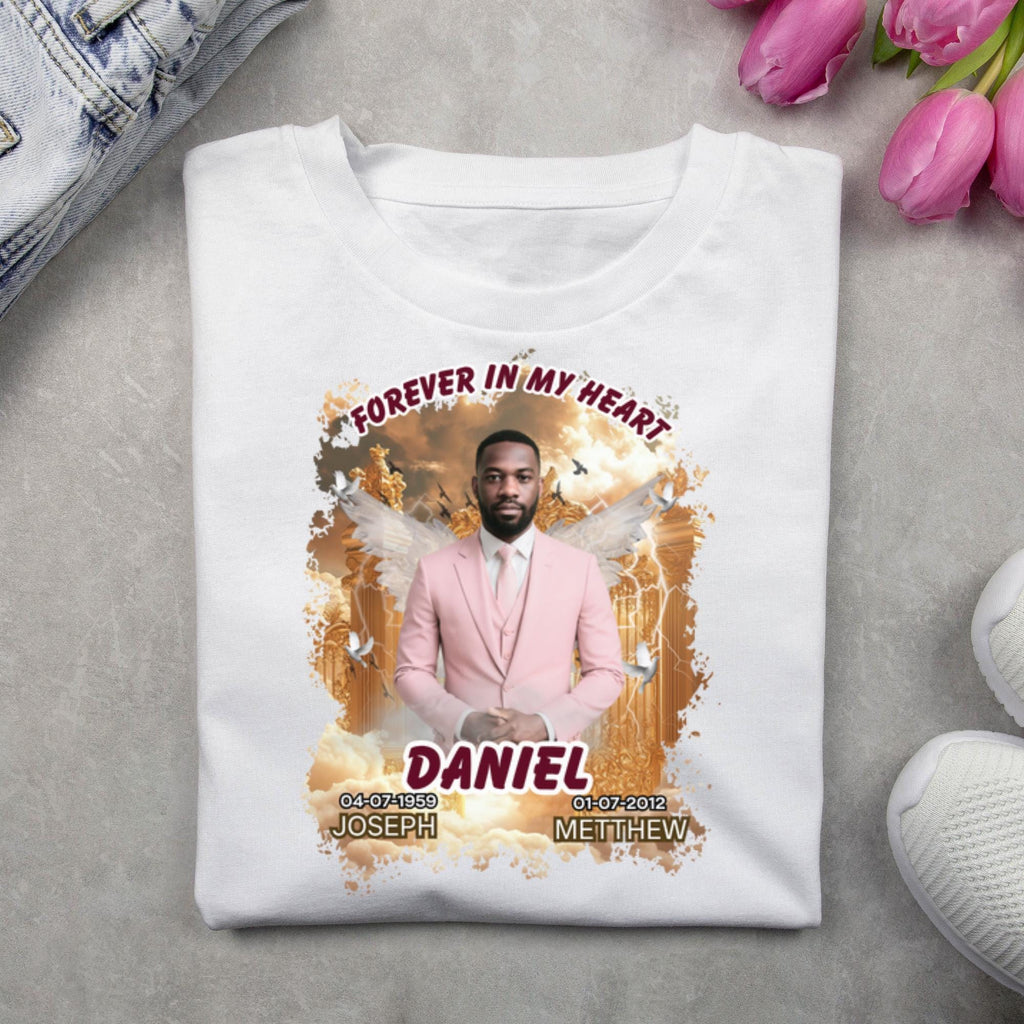 20 Golden Rest In Peace Memorial T Shirt Editable Templates, In Loving Memory Templates, Memorial Canva Template, Digital Download - Editable Memorial Canva Template