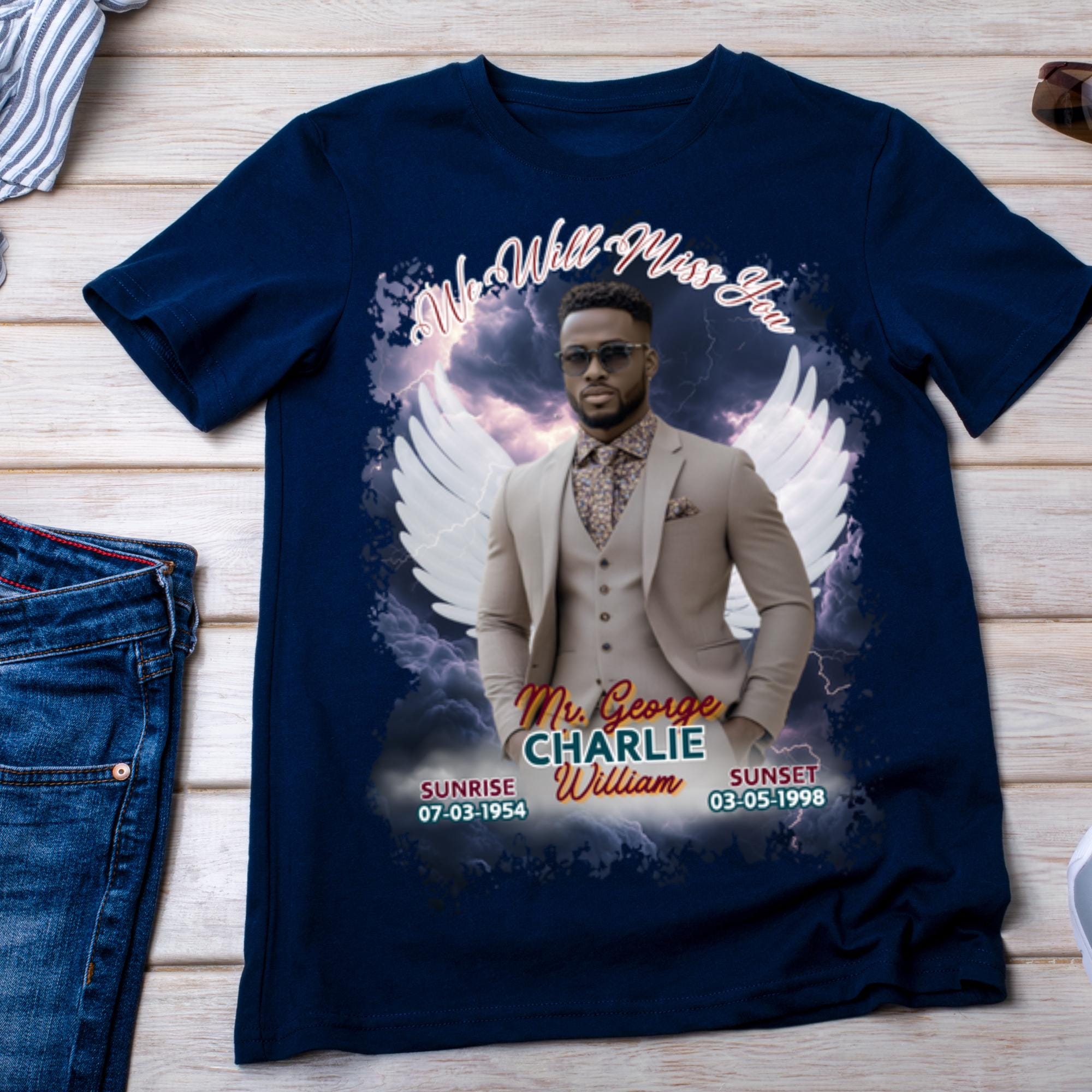 10 In Loving Memory T Shirt Canva Editable Templates, Memorial Canva Template, Rest In Peace Memorial, Celebration Of Life, Digital Download - Editable Memorial Canva Template