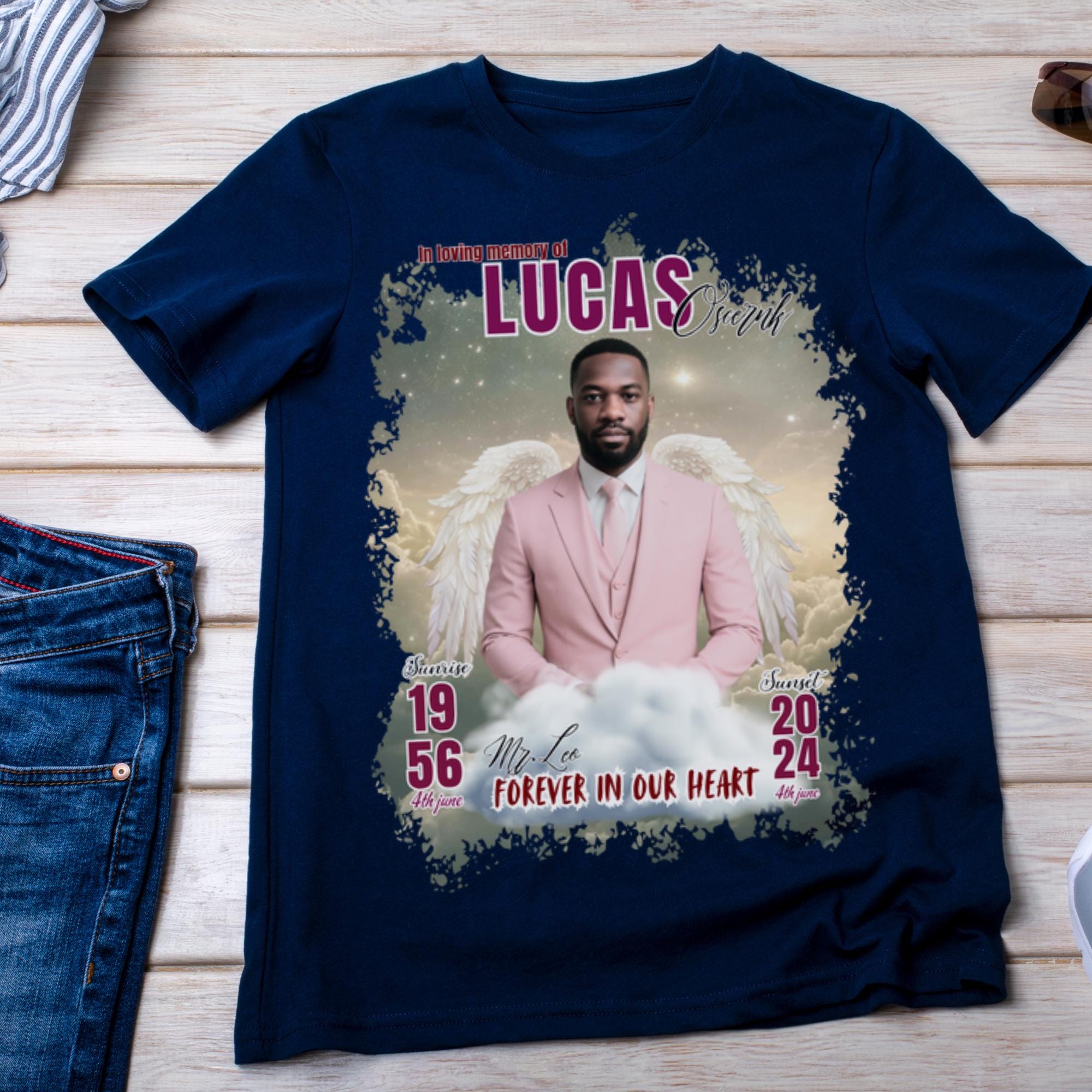 10 Rest In Peace Memorial T Shirt Editable Templates, In Loving Memory Templates, Memorial Canva Template, We Will Miss You Canva Designs - Editable Memorial Canva Template