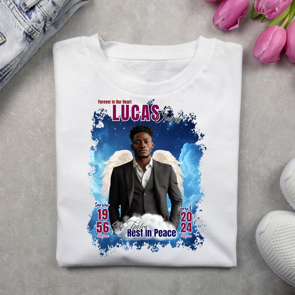 10 In Loving Memory T Shirt Canva Editable Templates, Memorial Canva Template, Rest In Peace Memorial, Forever In Our Heart Canva Template - Editable Memorial Canva Template