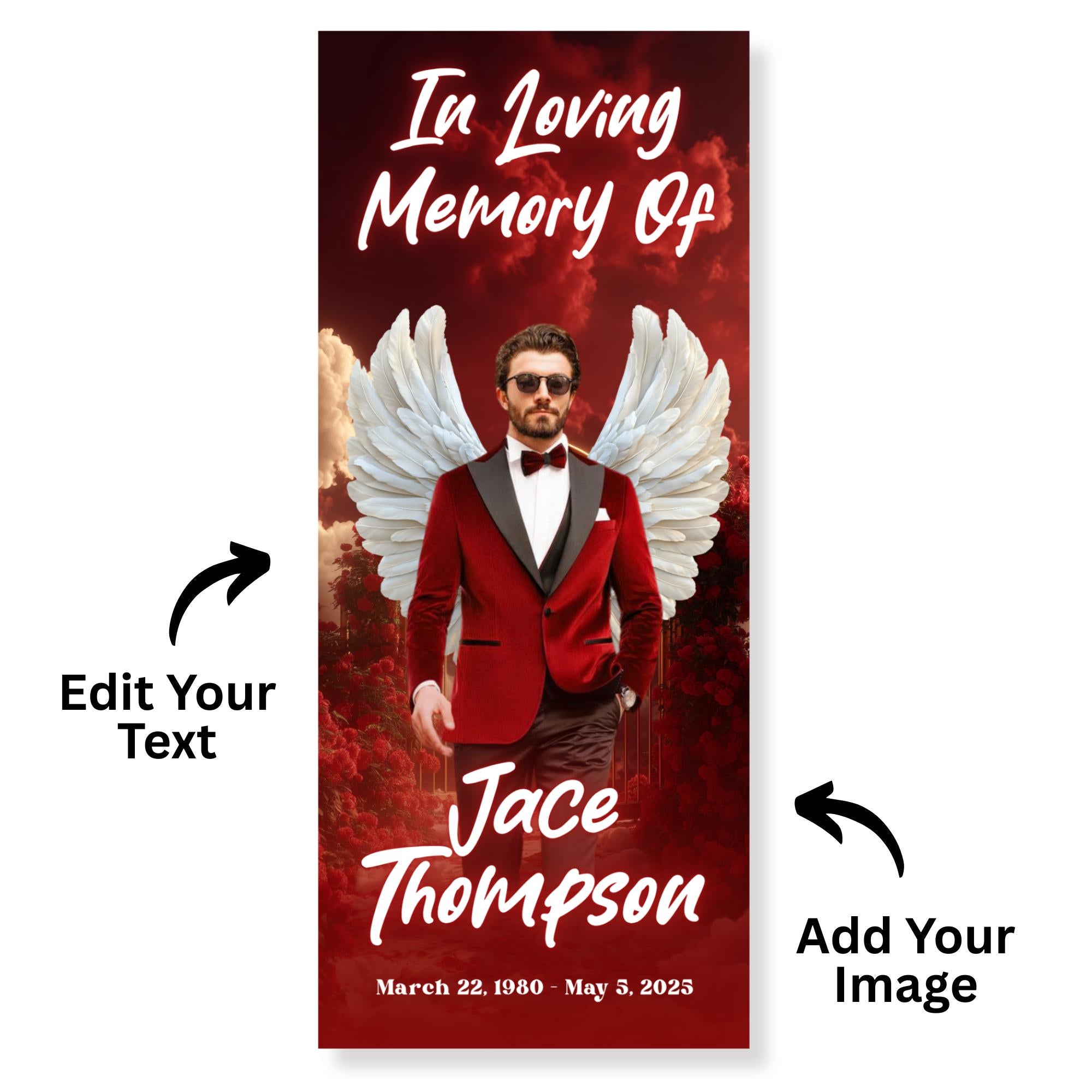 10 Cylinder Candle Light Label Memorial Tamplate,Tall Cylinder Candle Wraps,Editable Canva Memorial Stickers,Funeral Labels Digital Download - Editable Memorial Canva Template