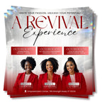 Revival Canva Church Flyer Bundle Canva Templates, Canva Church Template, church anniversary, Religious Event Flyer, Praise and Worship - Editable Memorial Canva Template
