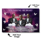 20 Memorial Backdrops Canva Editable Templates, In Loving Memory Backdrops, Funeral & Memorial Designs, Memorial Backgrounds, Rest In Peace - Editable Memorial Canva Template