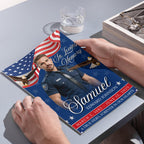 08 Pages Military Funeral Program Template, Bi-Fold Funeral Program, Obituary Celebration Of Life Program, Digital Download - Editable Memorial Canva Template