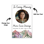 In Loving Memory Funeral Prayer Card Canva Editable Template, In Loving Memory Template, Memorial Prayer Card, Printable Funeral Remembrance - Editable Memorial Canva Template