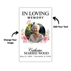 In Loving Memory Funeral Card Canva Editable Template, In Loving Memory Template, Memorial Prayer Card, Digital Download - Editable Memorial Canva Template