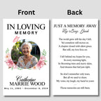 In Loving Memory Funeral Card Canva Editable Template, In Loving Memory Template, Memorial Prayer Card, Digital Download - Editable Memorial Canva Template