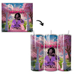 20 Memorial Pink Tumbler Canva Editable Template Bundle, Canva Editable Template, In Loving Memory Pink Tumbler, Add your Own Photo - Editable Memorial Canva Template
