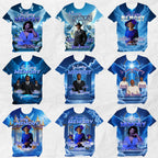20 In Loving Memory Blue Canva Editable All Over T Shirt Templates, In Loving Memory Template, Rest in Peace, Memorial Editable Shirt Design - Editable Memorial Canva Template