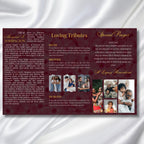 Funeral Program Canva Editable Template, Tri-Fold(17x11) Funeral Program, Obituary Celebration Of Life Program, In Loving Memory Templates - Editable Memorial Canva Template