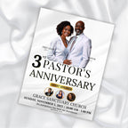 6 Pages Pastoral Anniversary Program Template, Memorial Funeral Program, Church Program Template, Obituary Celebration Of Life Program - Editable Memorial Canva Template