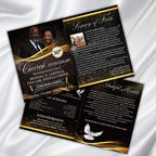 04 Pages Church Anniversary Program Template, Editable Bifold 8.5x11” Design, Church Appreciation Program, Anniversary & Faith Celebration - Editable Memorial Canva Template
