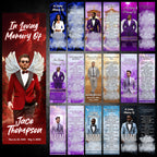 10 In Loving Memory Bookmark Canva Editable Template, Memorial Bookmark Template, Rest in Piece Bookmark Design, Funeral memorial Template - Editable Memorial Canva Template