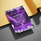 12 Page Purple Memorial Essence Magazine Template, Celebration of Life Program & Keepsake, Obituary Celebration Of Life Program - Editable Memorial Canva Template