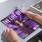 12 Page Purple Memorial Essence Magazine Template, Celebration of Life Program & Keepsake, Obituary Celebration Of Life Program - Editable Memorial Canva Template