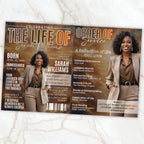 12 Page Memorial Essence Magazine Template, Celebration of Life Program & Keepsake, Obituary Celebration Of Life Program - Editable Memorial Canva Template