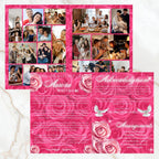 08 Pages Memorial Roses Pink Funeral Program Template, Editable Bifold 8.5x11” Design, Obituary Celebration Of Life Program,Digital Download - Editable Memorial Canva Template