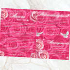 08 Pages Memorial Roses Pink Funeral Program Template, Editable Bifold 8.5x11” Design, Obituary Celebration Of Life Program,Digital Download - Editable Memorial Canva Template