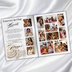 08 Pages White Funeral Program Template, Bi-Fold Funeral Program, Obituary Celebration Of Life Program, Digital Download - Editable Memorial Canva Template
