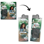 10 Memorial Green Lighter Canva Editable Template, In Loving Memory Template, RIP Lighter Label, Memorial Funeral Keeksake,Digital Download - Editable Memorial Canva Template