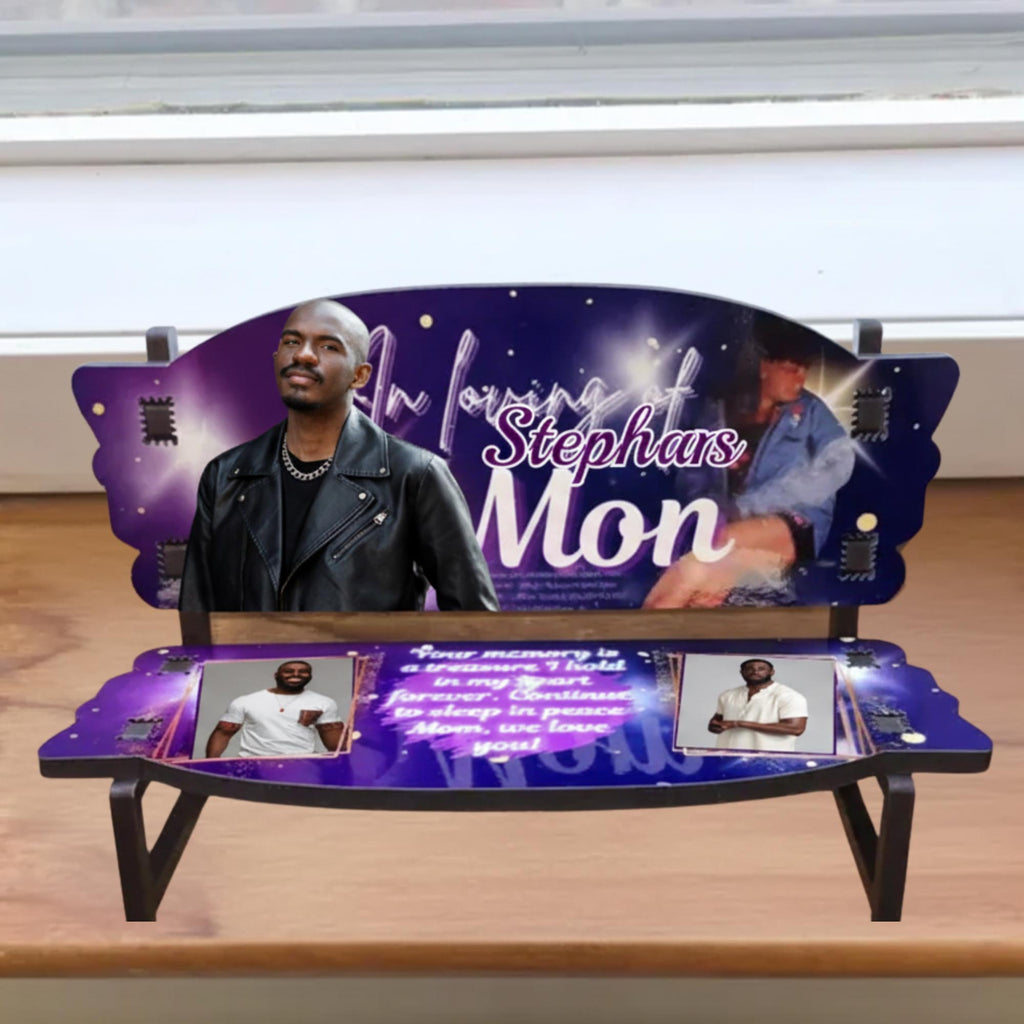 10 In Loving Memory Bench Canva Editable Templates, In Loving Memory Banch Templates, Memorial Bench Template, Funeral & Celebration of Life - Editable Memorial Canva Template