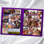 8 Pages Purple Rose Glitter Funeral Program Template, Editable Bifold 8.5x11” Design, Obituary Celebration Of Life Program, Digital Download - Editable Memorial Canva Template