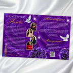 08 Pages Purple Rose Gold Funeral Program Template, Editable Bifold 8.5x11” Design, Obituary Celebration Of Life Program, Digital Download - Editable Memorial Canva Template