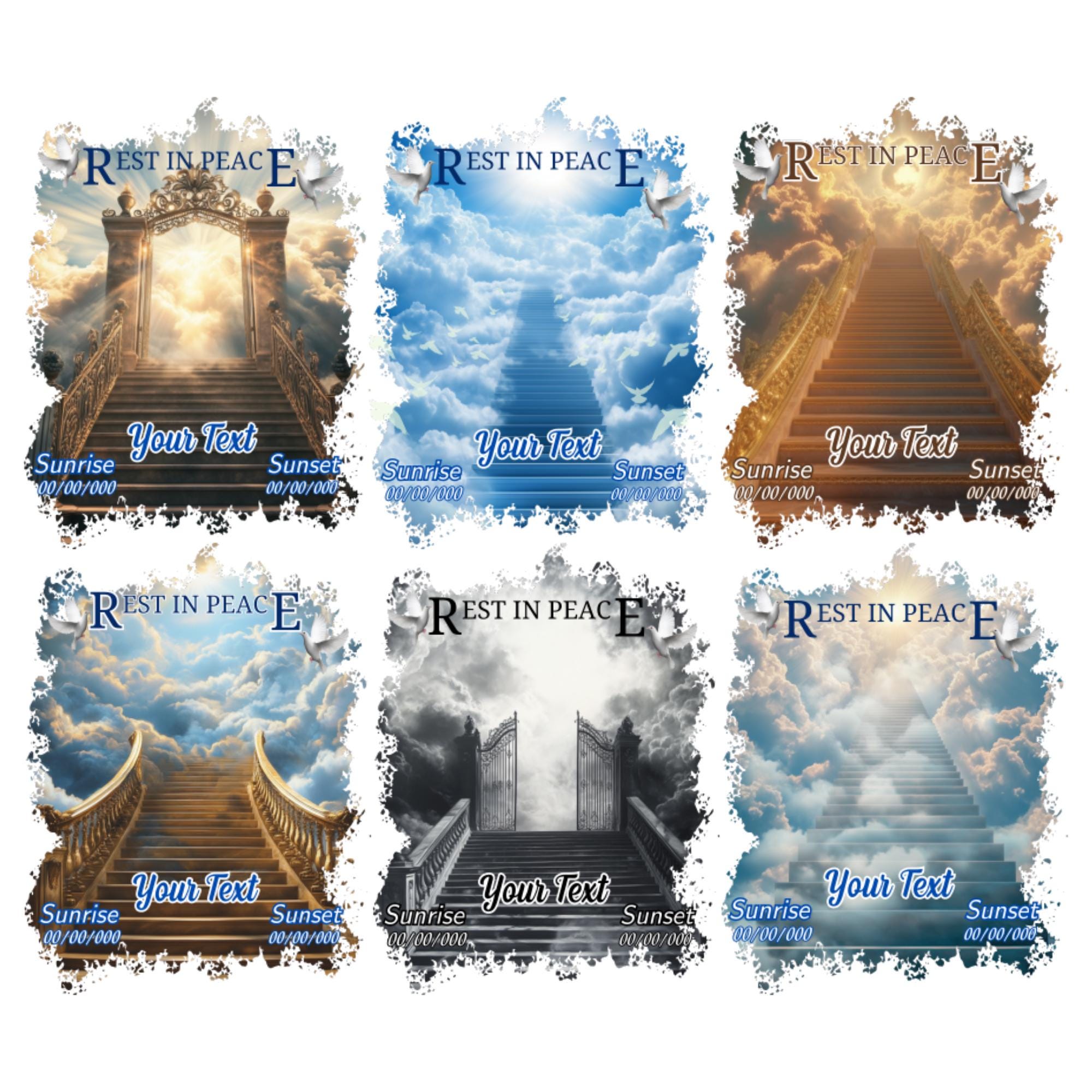 10 Rest In Peace Memorial T Shirt Editable Templates, In Loving Memory Templates, Memorial Canva Template, Digital Download - Editable Memorial Canva Template
