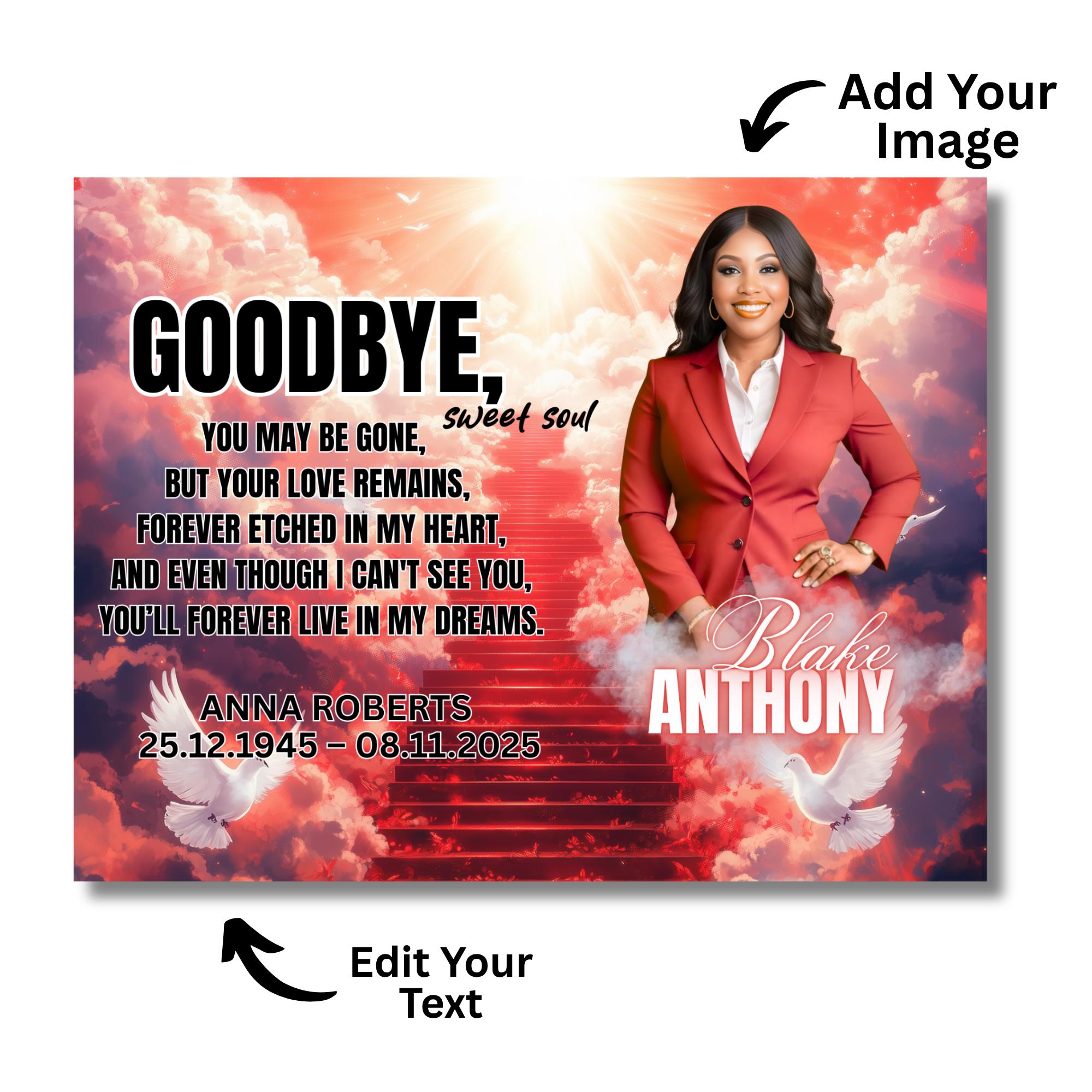 29 Memorial Canva Editable Templates, In Loving Memory Template, Funeral & Memorial Designs, Memorial Backgrounds, Rest In Peace - Editable Memorial Canva Template